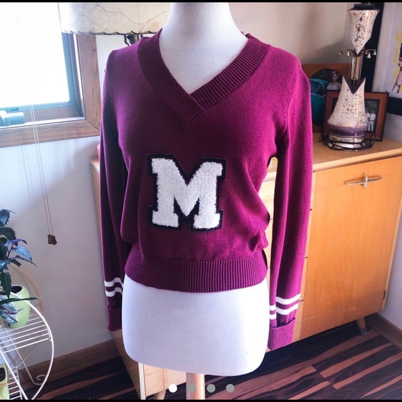 Modcloth Sweaters - Retro Letter Sweater Pullover 1940s 1950s style